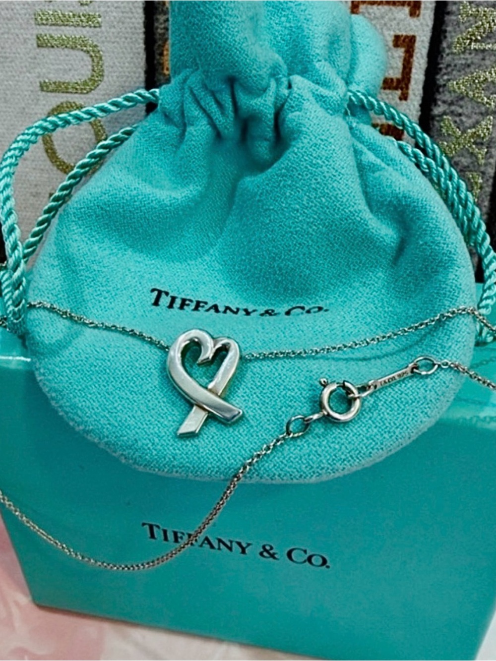 💚 Tiffany & Co. Paloma Picasso Loving Heart Vintage 925 Sterling Necklace ✨️